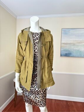 Burberry Olive Utility Hooded Jacket for Women
